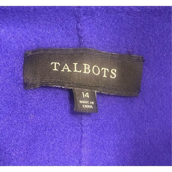 Talbots Double Face Wool Jacket Sz. 14, Pockets, Front Buttons Wool Blend - Picture 10 of 11